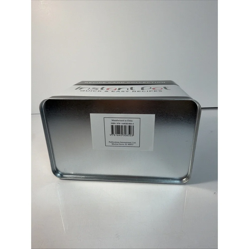 NEW INSTANT POT Official Quick & Easy Recipes 100 Recipe Cards Cookbook Box Tin